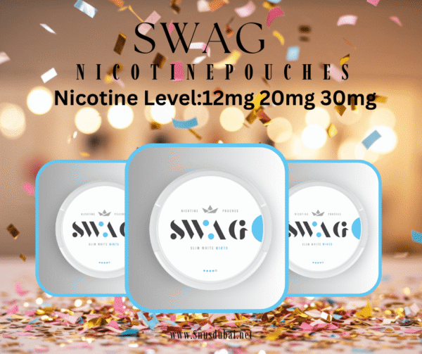 Swag Nicotine Pouches – Slim All-White Snus Dubai & UAE