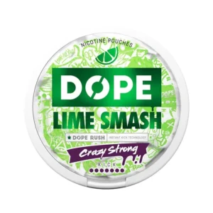 DOPE Lime Smash 28mg nicotine pouches can