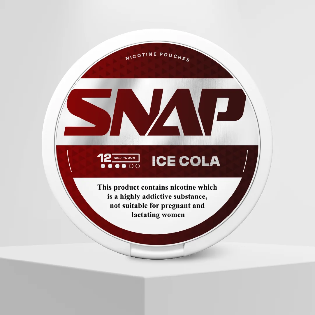SNAP Ice Cola 12mg nicotine pouches can