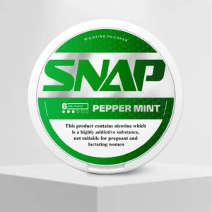 SNAP Peppermint 6mg nicotine pouches can