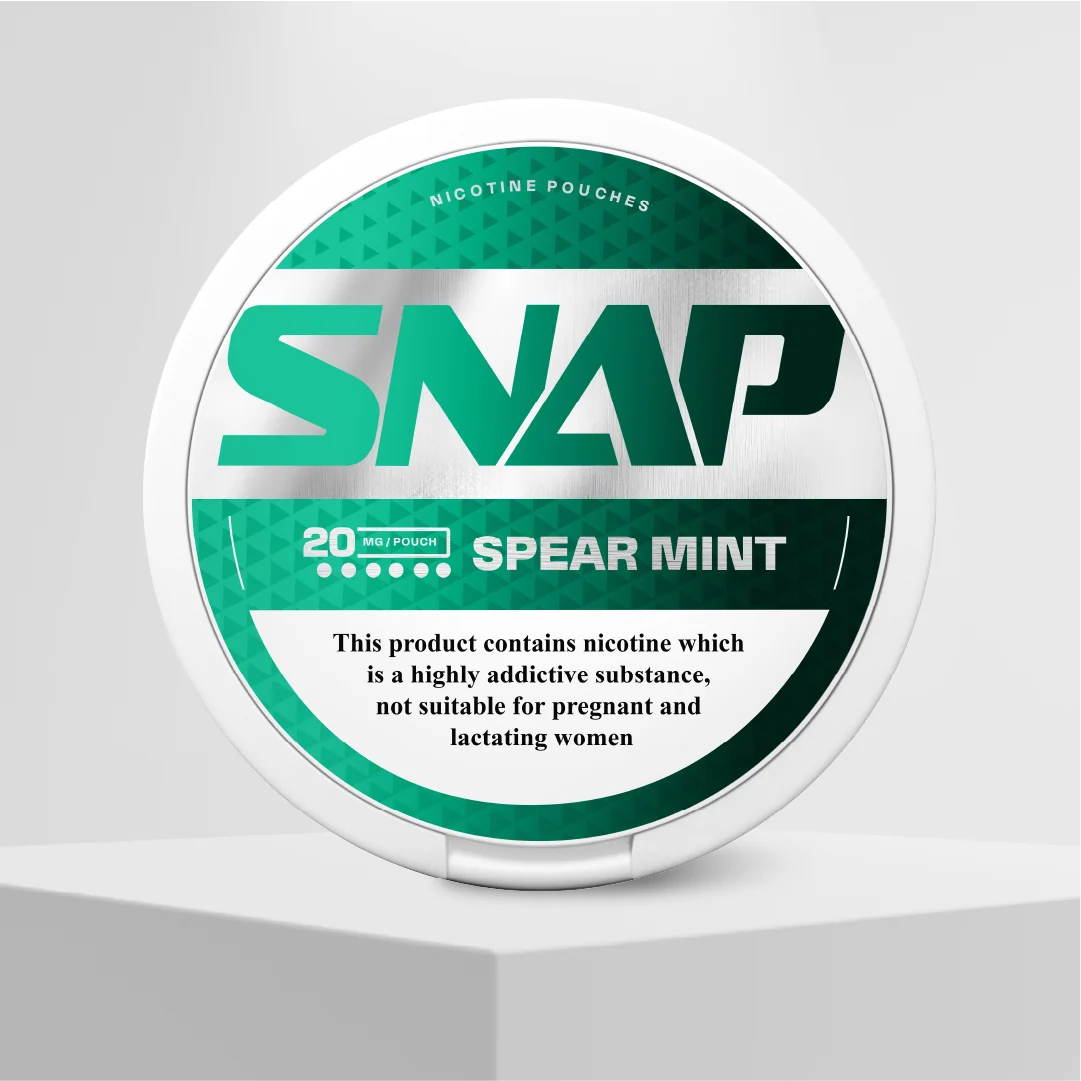 SNAP Spearmint 20mg nicotine pouches can